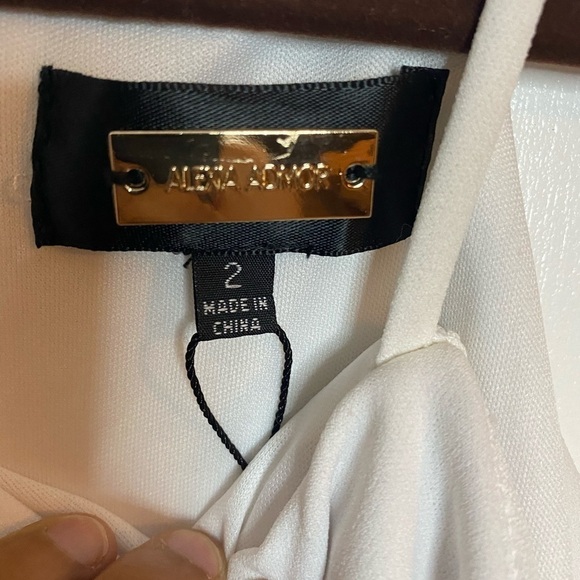 Cold Shoulder Stripe Jumpsuit size 2 - Picture 3 of 7